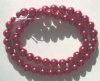 16 inch strand of 8mm Wine Glass Pearls